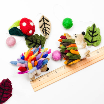 Garland - Felt Rainbow Hedgehog