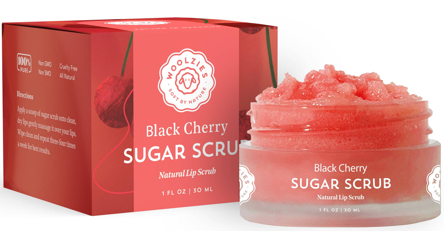 Black Cherry Natural Sugar Lip Scrub