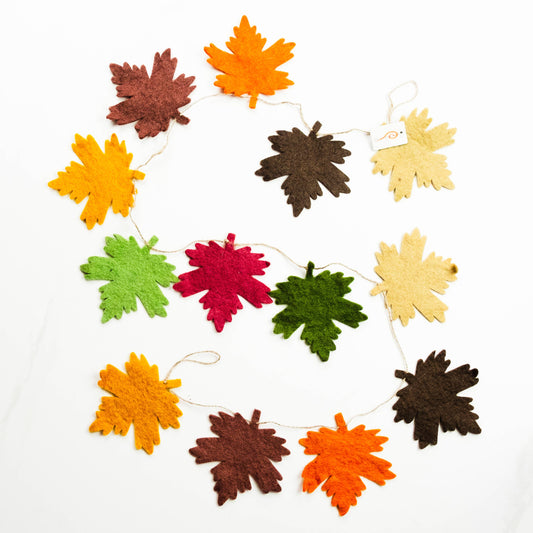 Garland - Felt Autumn Leaf
