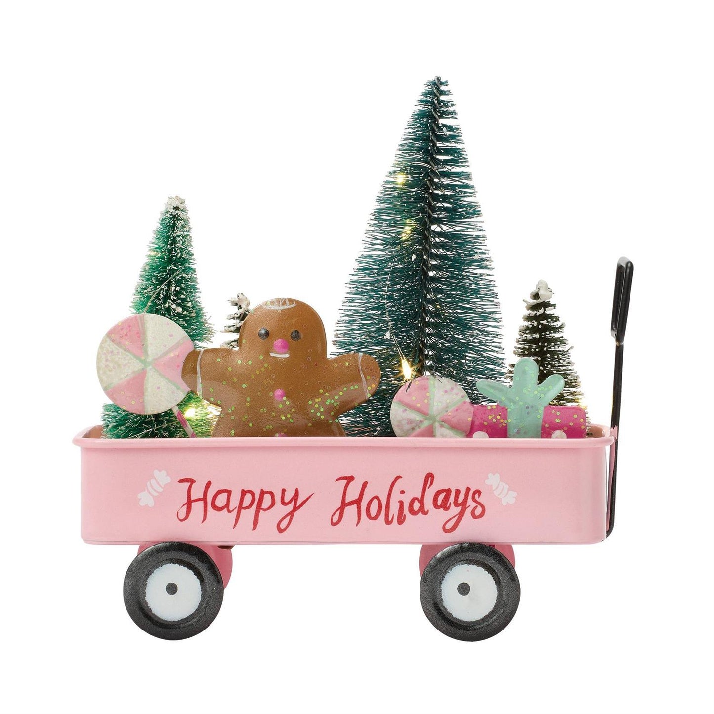 Light Up Happy Holidays Cart