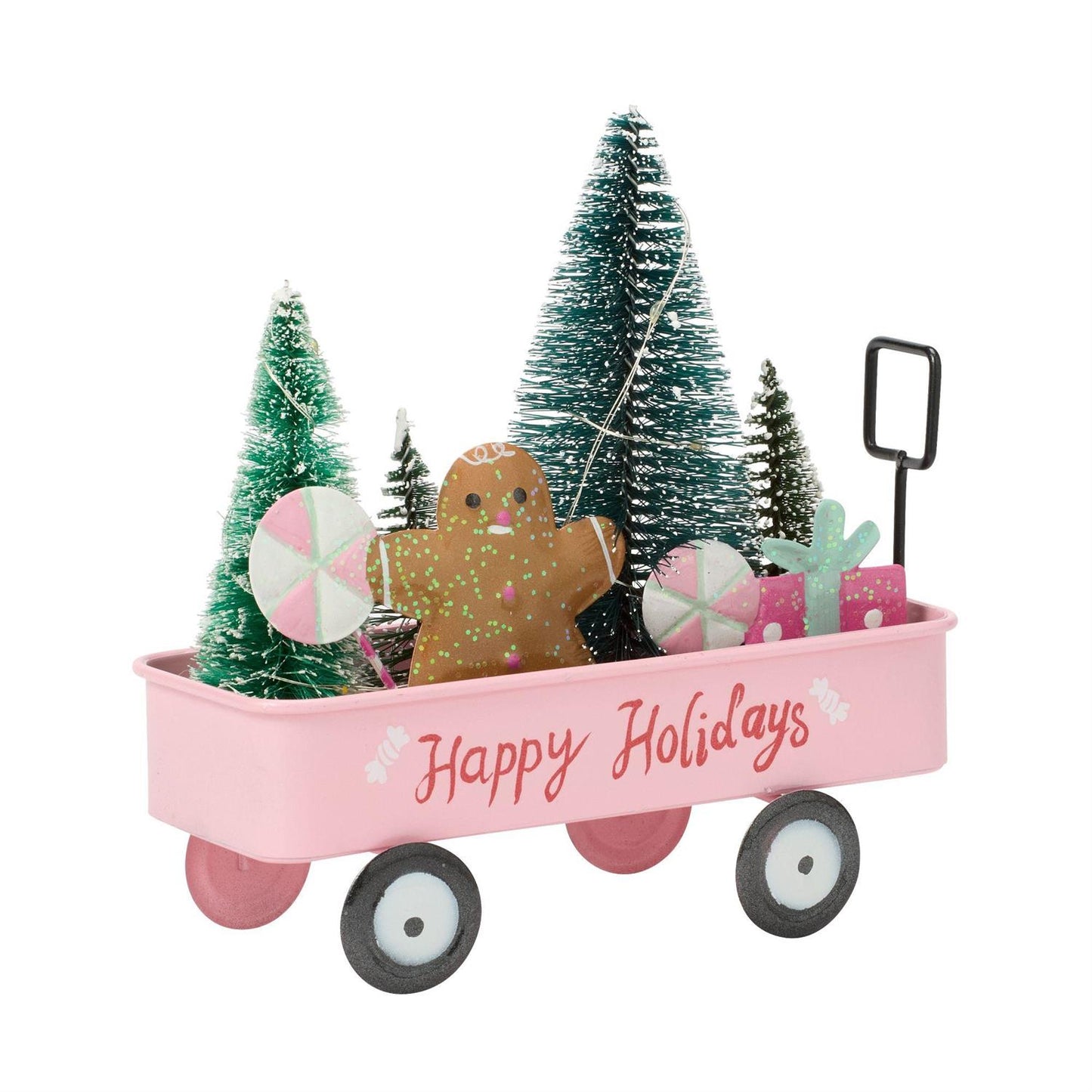Light Up Happy Holidays Cart