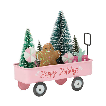 Light Up Happy Holidays Cart
