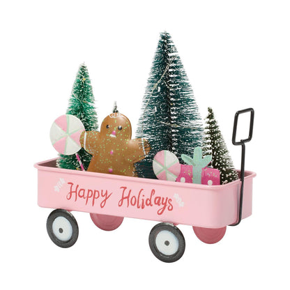 Light Up Happy Holidays Cart