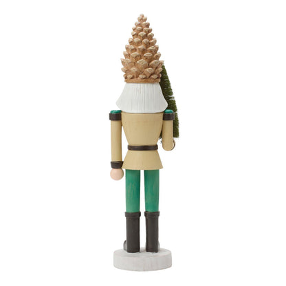 Woodgrain Nutcracker with Tree