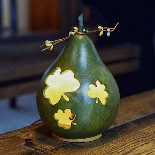 Shamrock Small Gourd Luminary