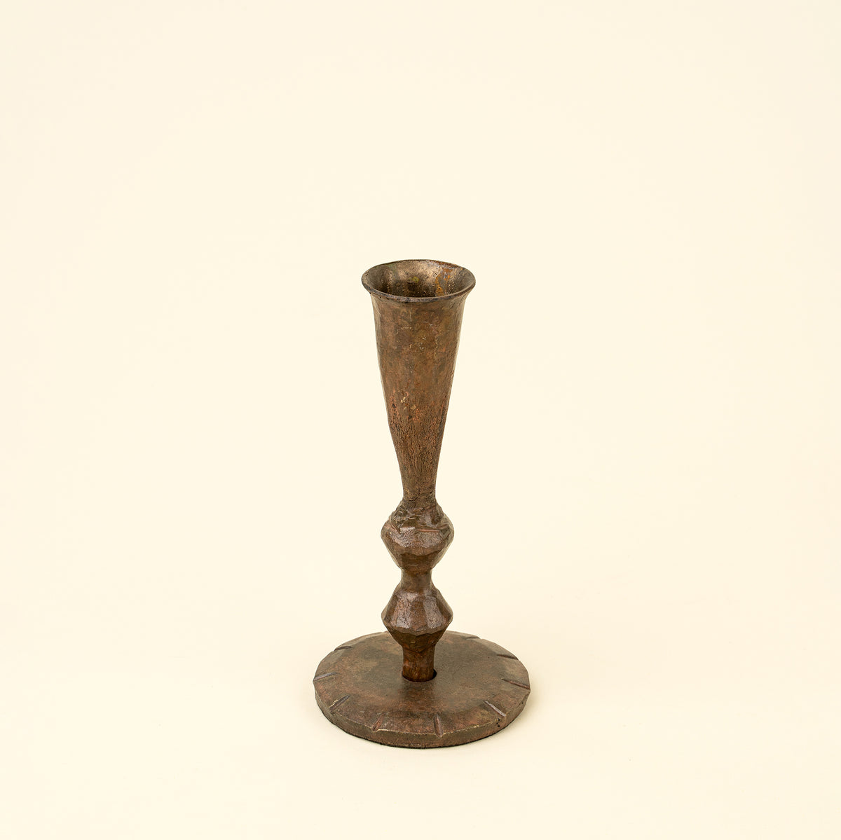 Ember Forged Candlestick S, Rustic Brass