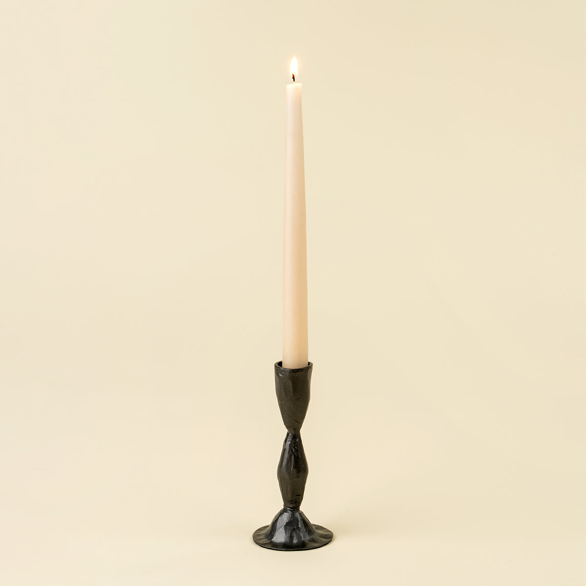 Zora Forged Candlestick L, Gunmetal
