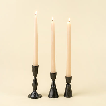 Zora Forged Candlestick L, Gunmetal