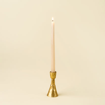 Zora Forged Candlestick M, Gold
