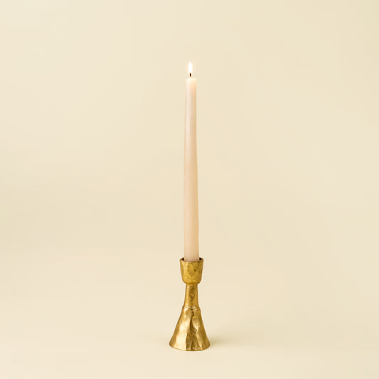 Zora Forged Candlestick M, Gold