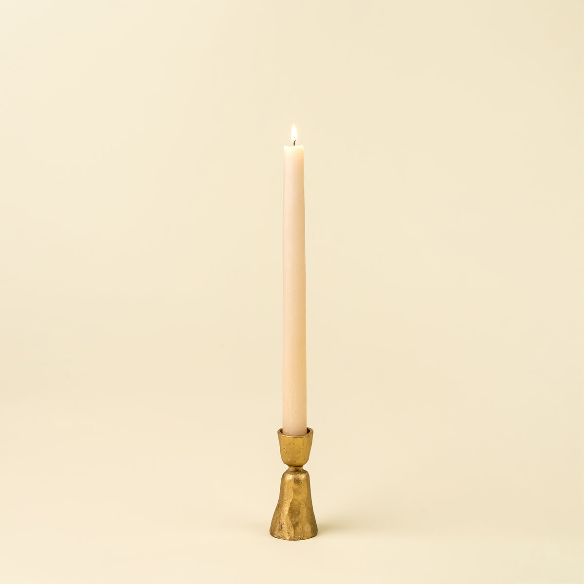 Zora Forged Candlestick S, Gold