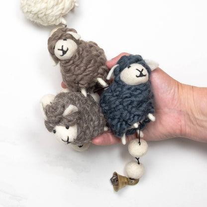 Garland - Felt Natural Sheep