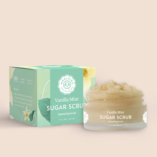 Vanilla Mint Natural Sugar Lip Scrub