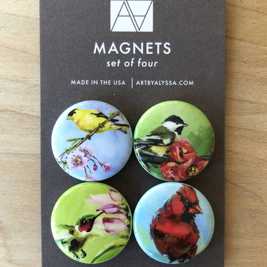 Summer Bird Magnet Set