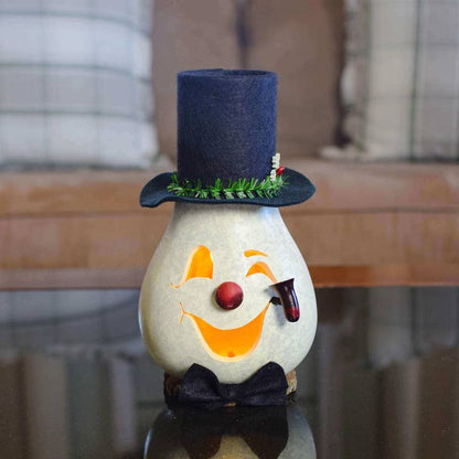 Clyde Snowman Gourd Luminary
