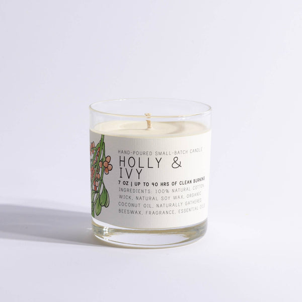 Holly & Ivy Glass Jar Candle