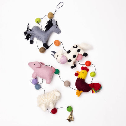 Garland - Felt Farm Animals