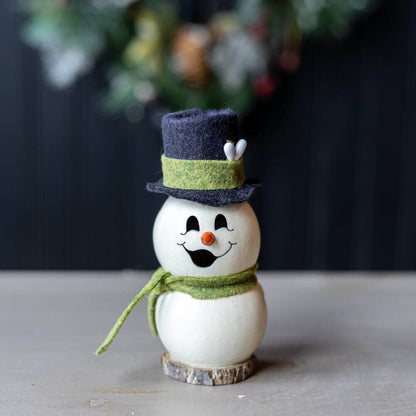 Meadowbrooke Snowman Tiny Gourd Decor