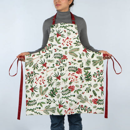 Winterberry Christmas Chef Apron