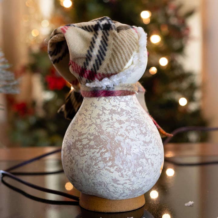 Blizzard Snowman- Medium Lit Girl Gourd