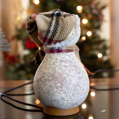 Blizzard Snowman- Medium Lit Girl Gourd