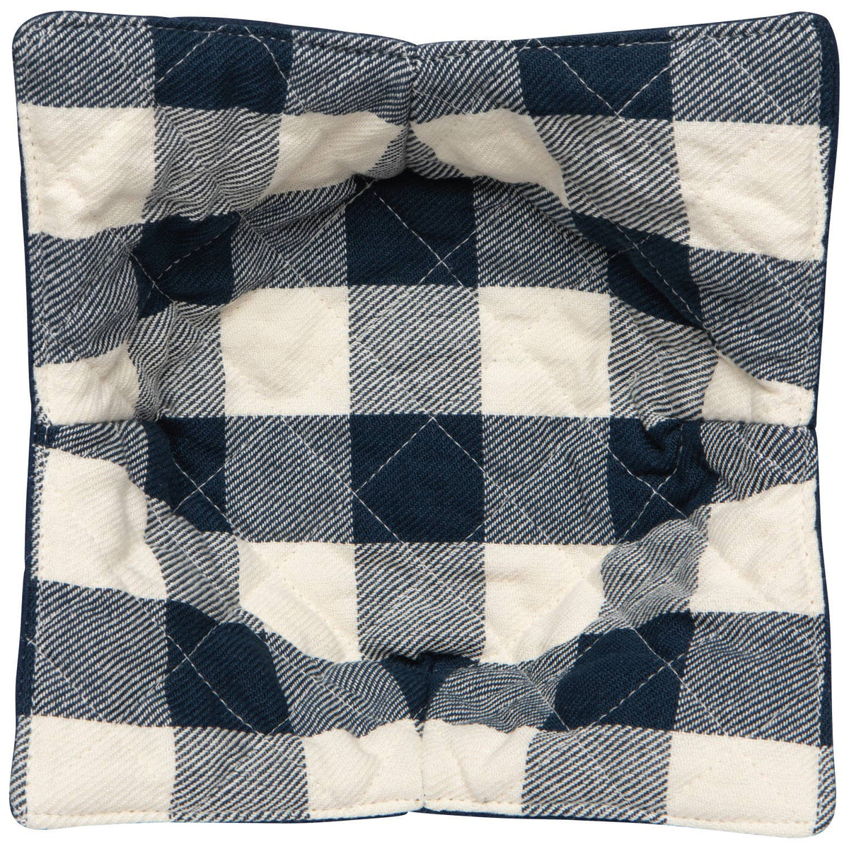 Navy Gingham Bowl Cozy