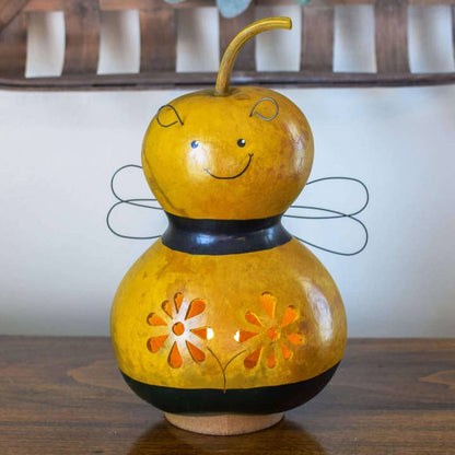 Bumble Bee  Gourd Luminary