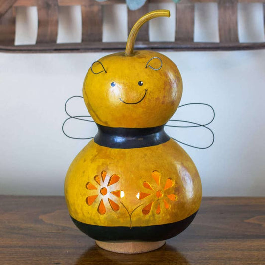 Bumble Bee  Gourd Luminary