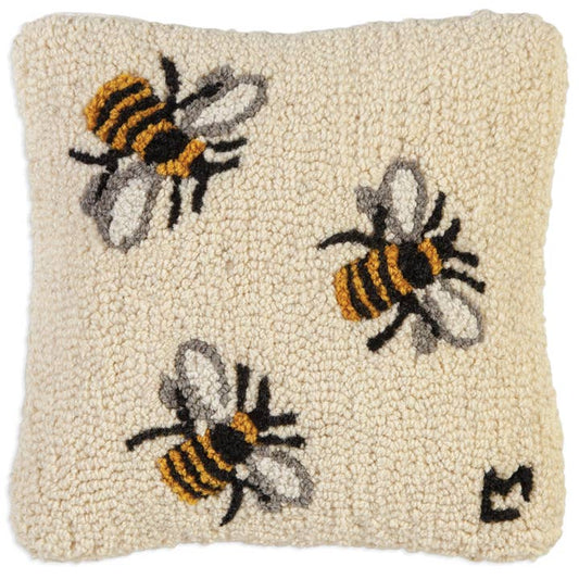 Three Bees Pillow 14 x 14"