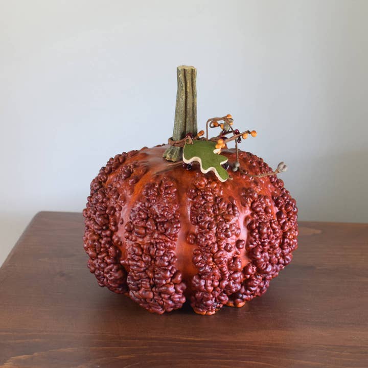 Burnt Orange Textured Pumpkin