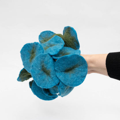 Garland - Turquoise Felt Flower Vine