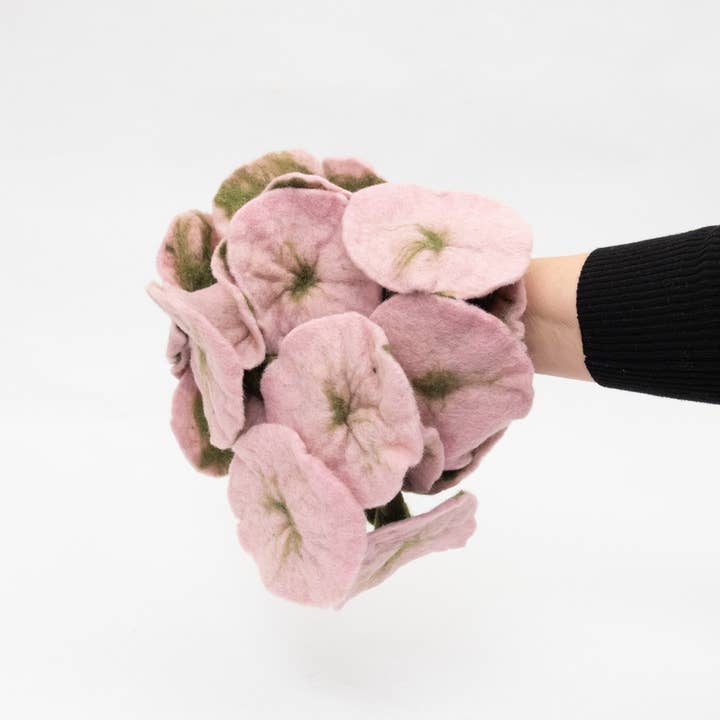 Garland - Pink Felt Flower Vine
