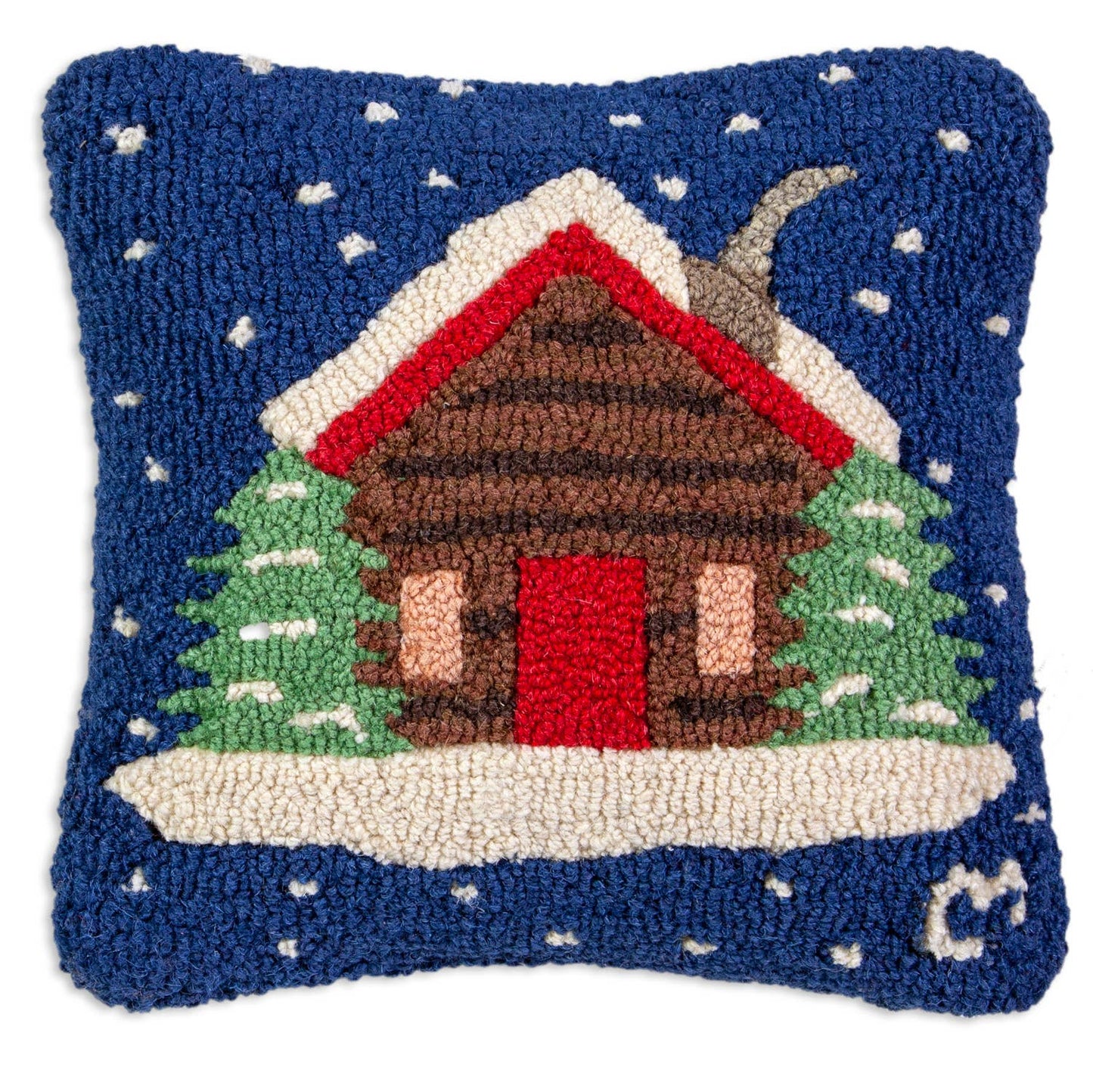 Cabin in the Snow 14" x 14"