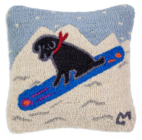 Snowboard Lab Pillow - 14 x 14"