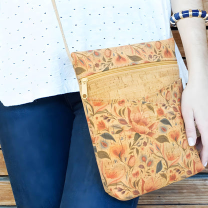 Hearts in Bloom Large Cross Body Bag