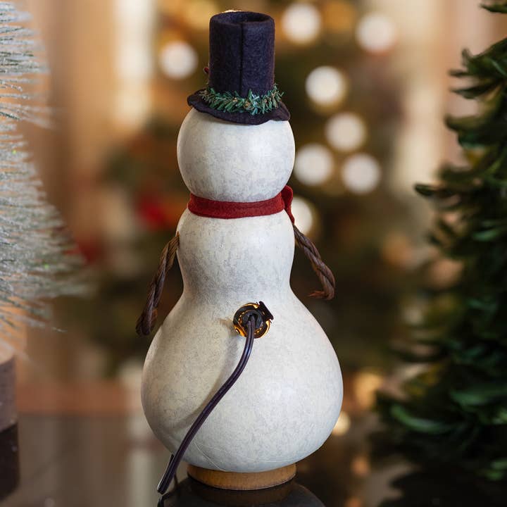 Blizzard Snowman Gourd Luminary