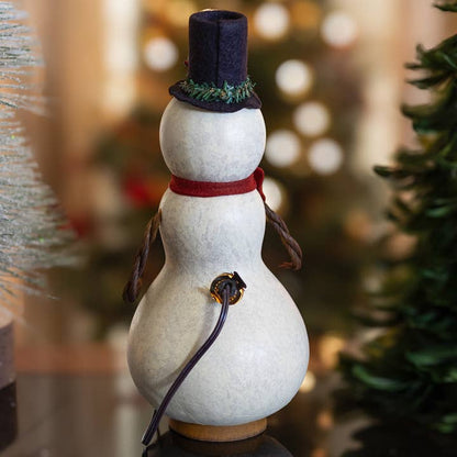 Blizzard Snowman Gourd Luminary