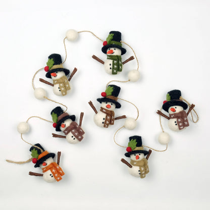Garland - Felt Snowman