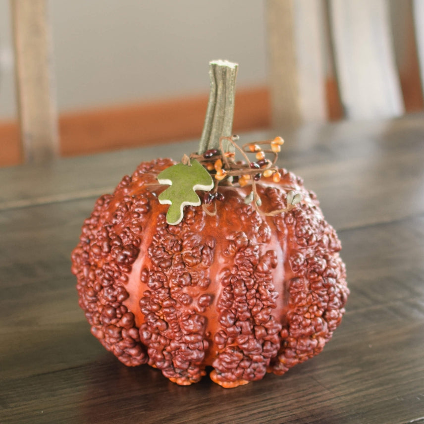 Burnt Orange Textured Pumpkin