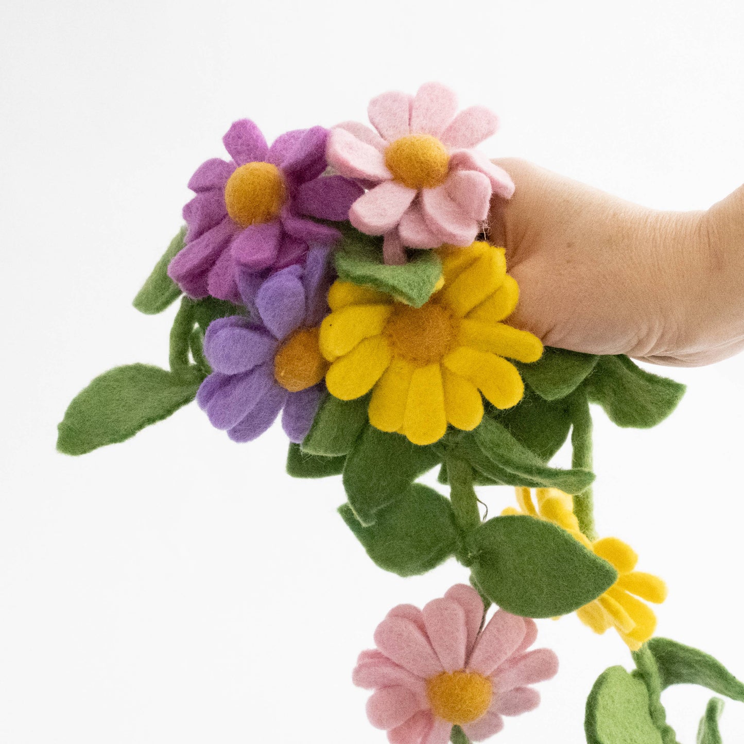 Garland - Purple, Pink and Yellow Daisy Chain