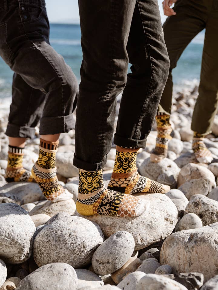 Honey Bee Crew Socks