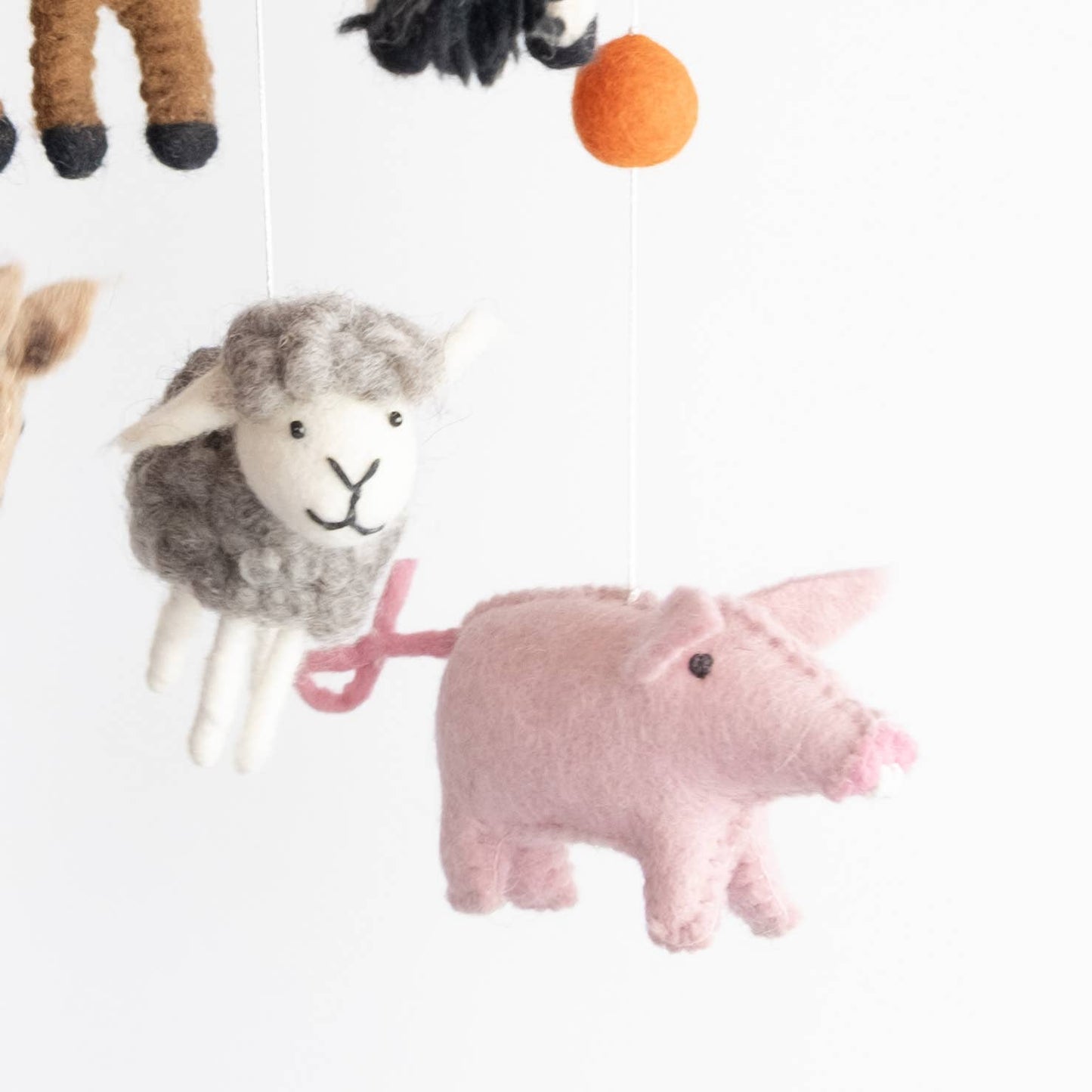 Felt Mobile - Farm with Red Barn