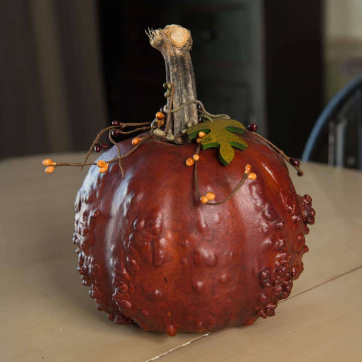 Burnt Orange Textured Pumpkin