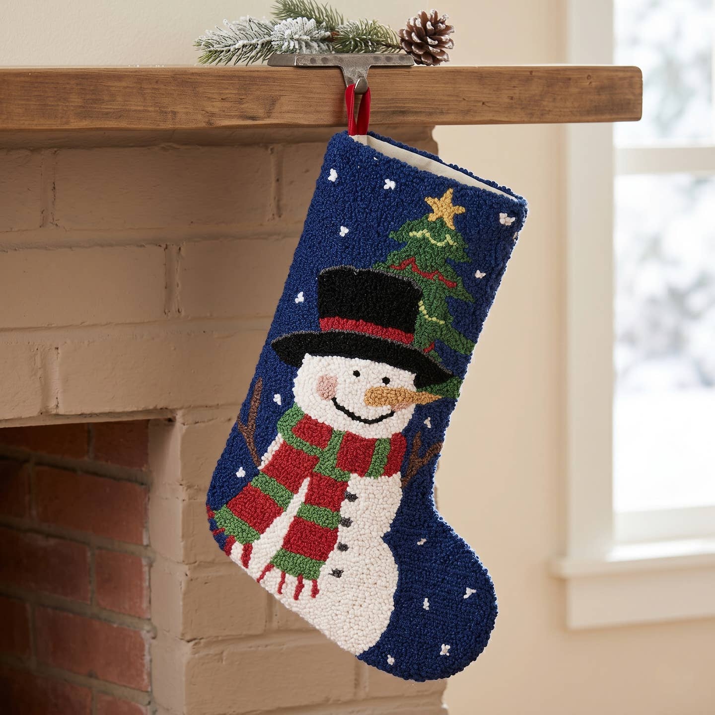 Snowman Hook Stocking