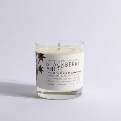 Blackberry Anise Glass Jar Candle