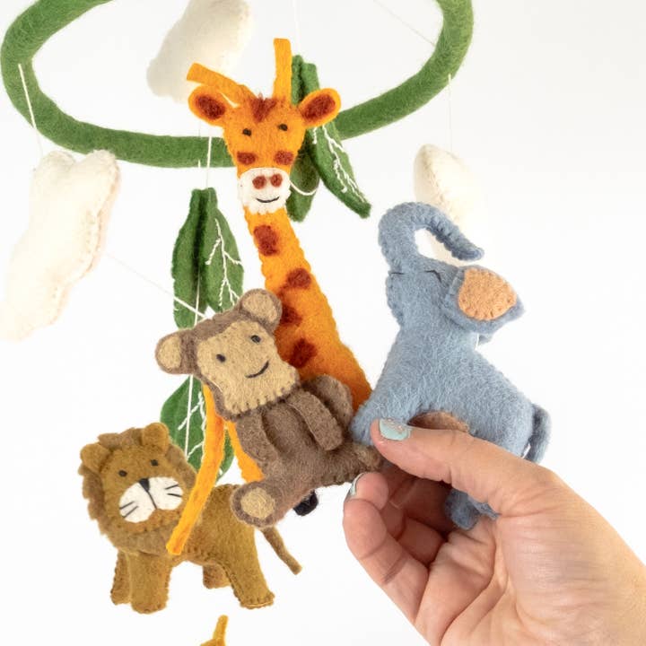 Felt Mobile - Jungle Animal