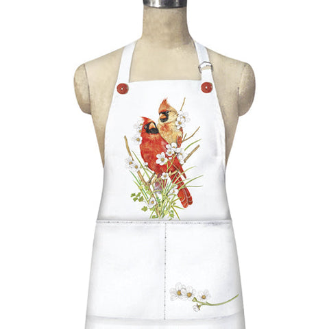 Spring Cardinals Apron