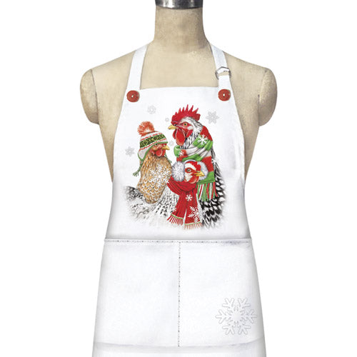 Winter Chicken Apron