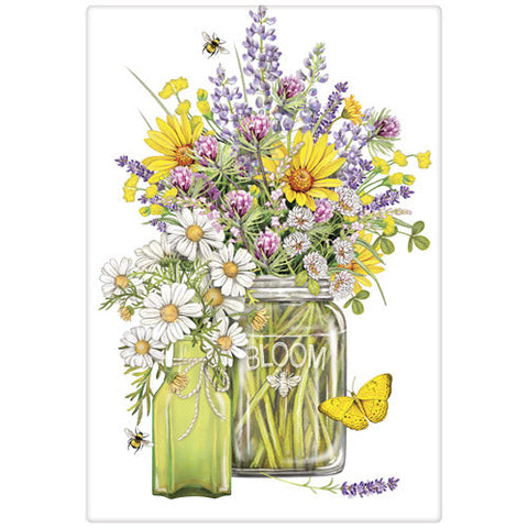 Wildflower Vases Tea Towel