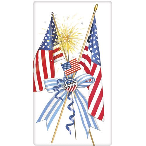 Flag Ribbon Tea Towel